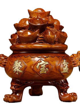 雕刻红木摆件客厅开业送礼工艺品