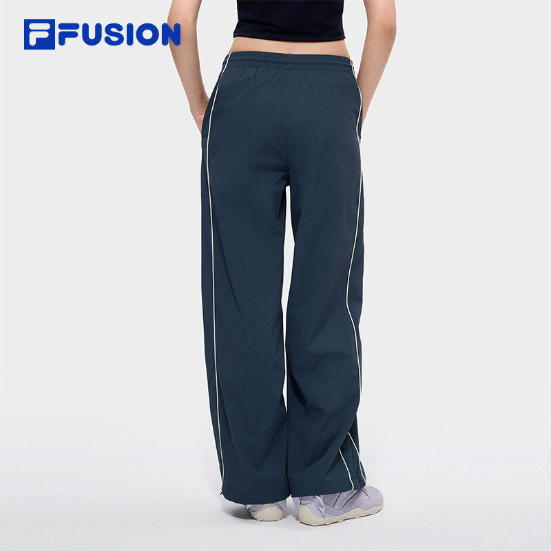 FILA FUSION斐乐潮牌梭织长裤女2026夏季裤子直筒裤T11W625802A