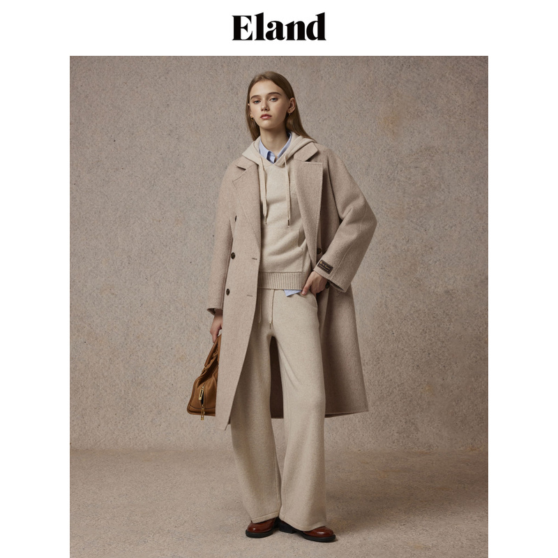 Eland休闲裤女柔软舒适直筒裤