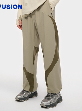 章昊同款FILA FUSIONFila男裤2025秋季新款运动裤T11M531807A