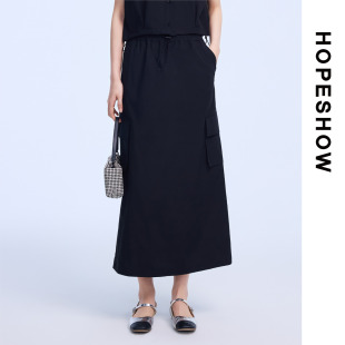 HOPESHOW 半身裙89425131507 红袖