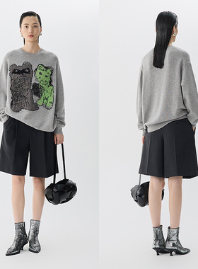 JNBY/江南布衣25针织衫猫咪图案5P1314830