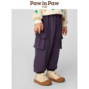 工装 男宝宝长裤 风PCTAF1271M 25年春季 PawinPaw卡通小熊童装