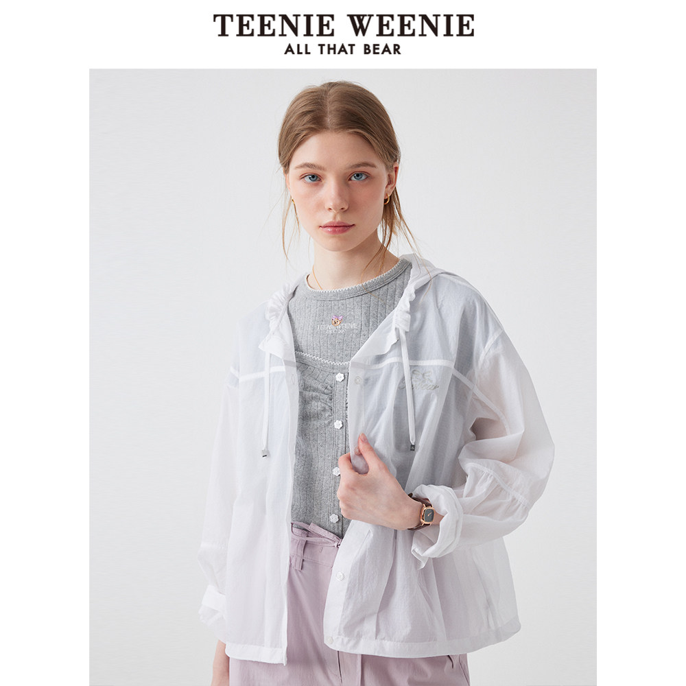 TeenieWeenie小熊女装衬衫25夏季简约休闲轻薄衬衣TTYA252401T