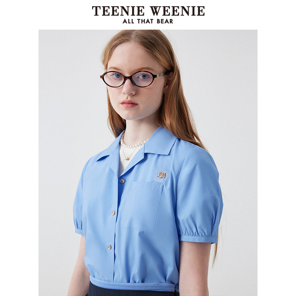 Teenie Weenie小熊女士简约时尚衬衫TTYA252404W