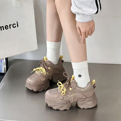 珂卡芙2025秋季厚底老爹鞋1531A1901