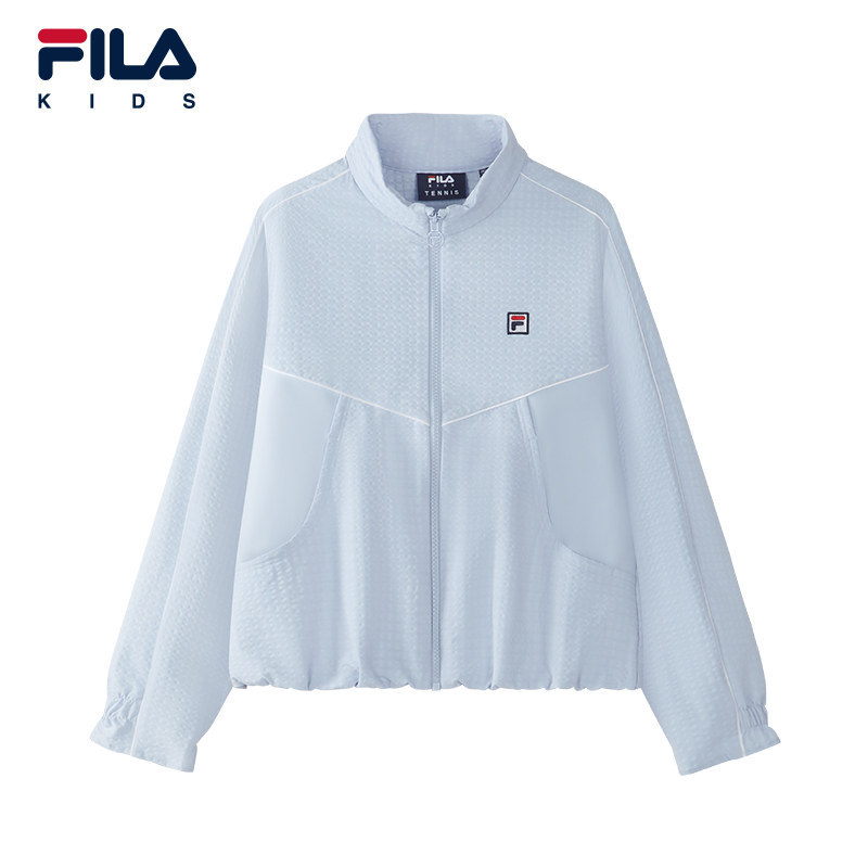 FILA KIDS斐乐童装女大童外套26秋季新款儿童休闲上衣K12G633701