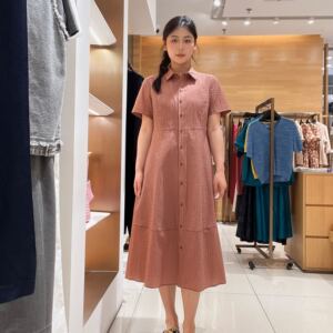 FEIZI菲姿女士时尚简约连衣裙F4B445