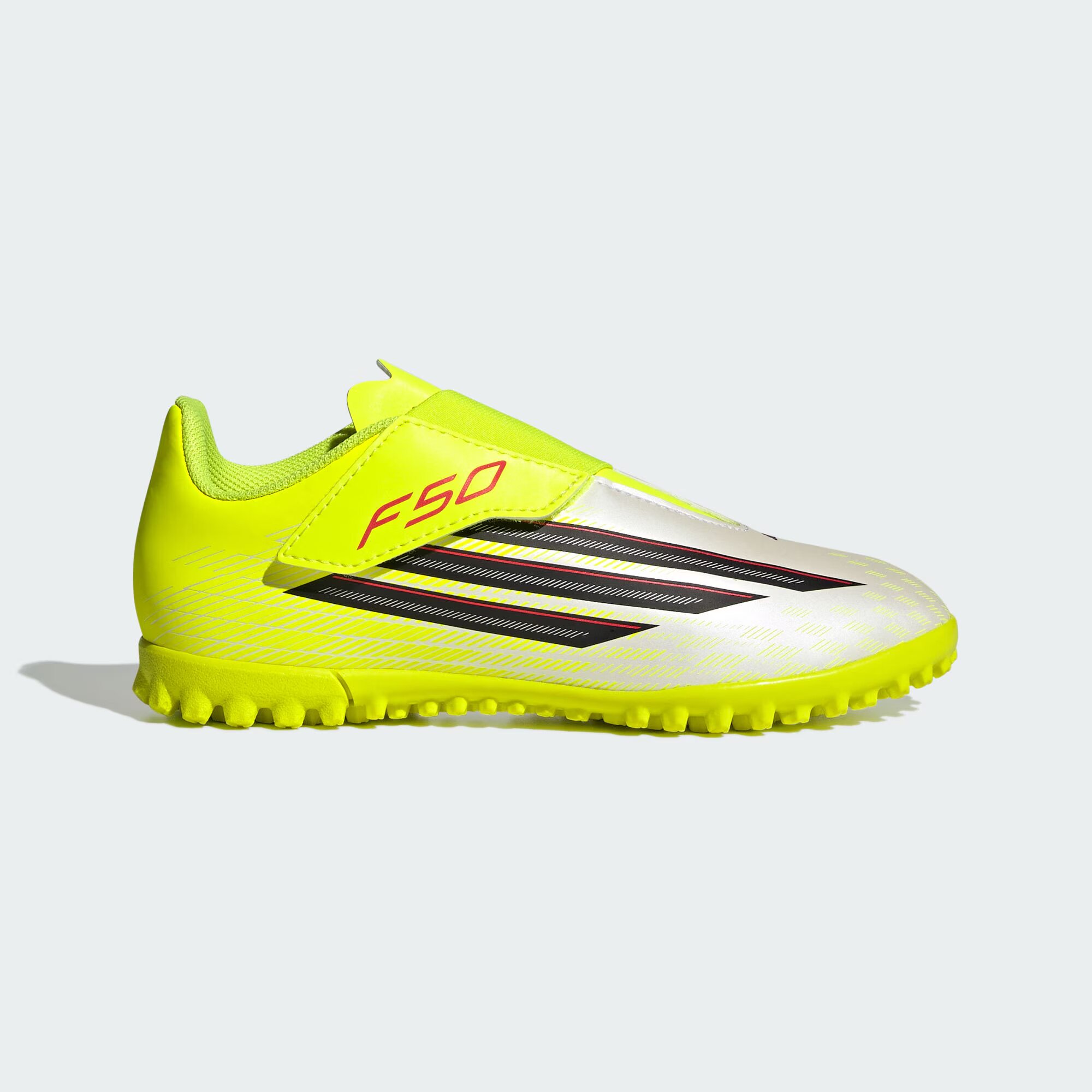 Adida kids阿迪达斯男童比赛用鞋室外硬地魔术贴女童足球鞋JS1487
