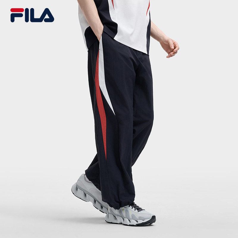 FILA 斐乐官方男士梭织长裤2026夏季新款裤凉感休闲裤F11M629804F