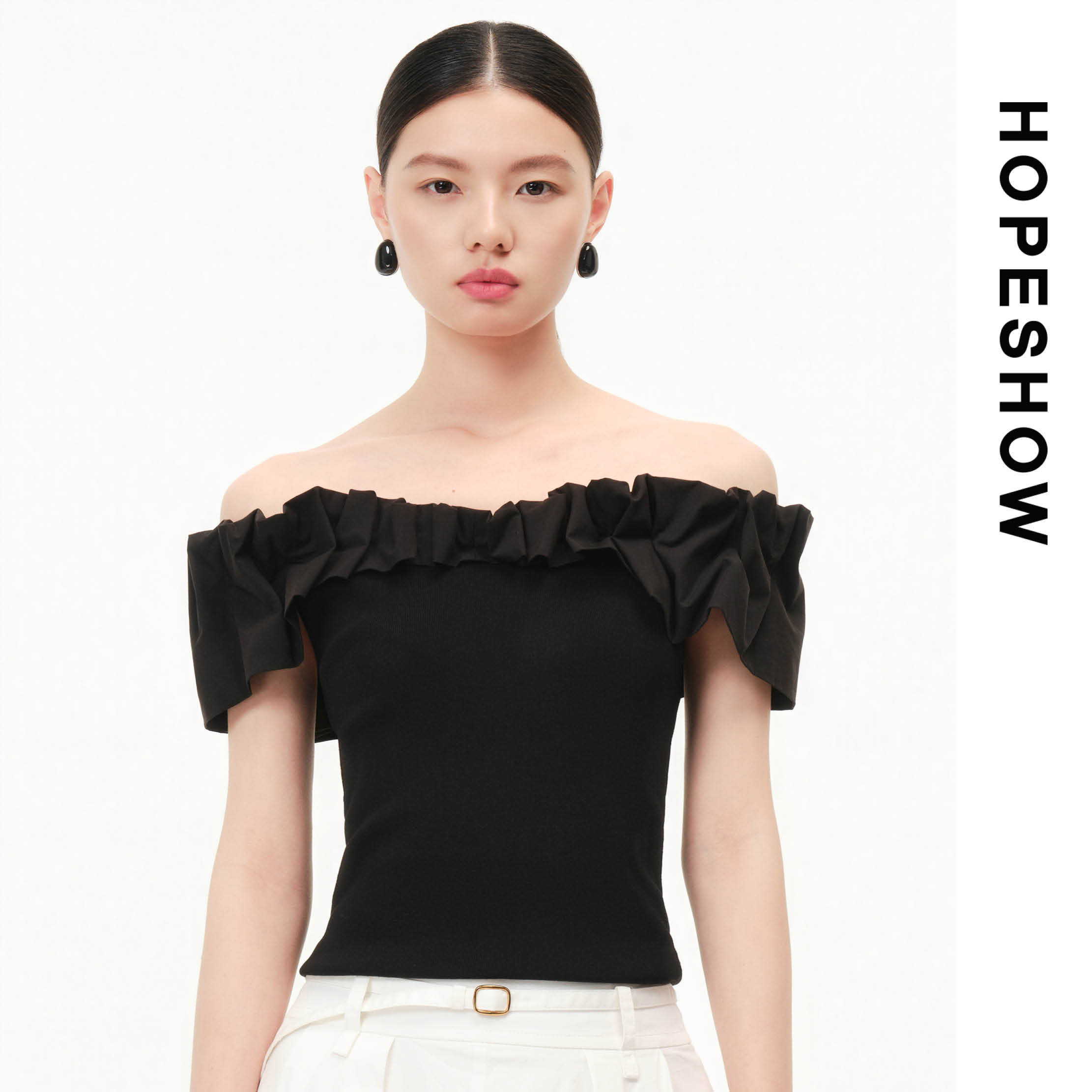 HOPESHOW红袖针织衫89126180118