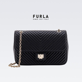 FURLA A0149 WB00595 芙拉 链条人字纹缝纳帕皮革斜挎单肩包女款