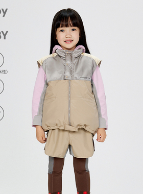 【运动系列】江南布衣童装防风羽绒马甲24秋冬男女童1O9C11230