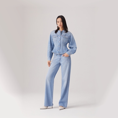 Levi's李维斯 女士宽松直筒牛仔裤A5566-0034
