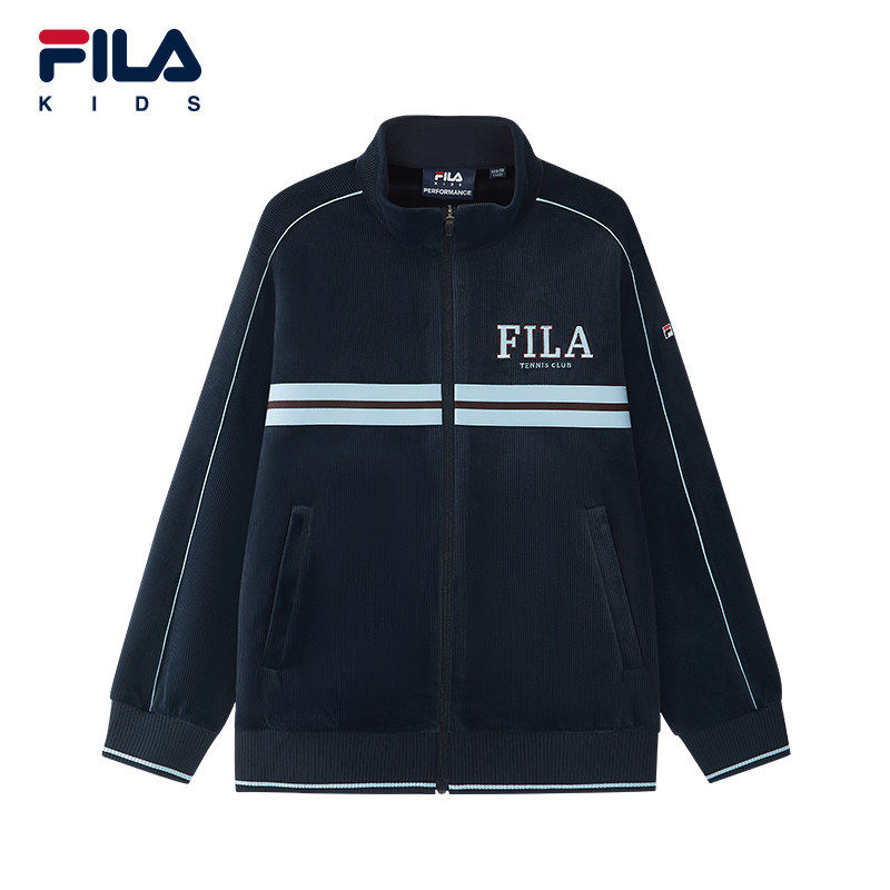 FILA KIDS斐乐童装男大童外套2026春季新款网球上衣K12B613501