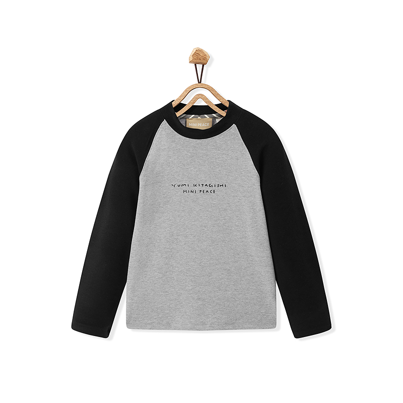 MINIPEACE×YUMI KITAGISHI童装男童长袖T恤打底衫洋气F1CPF4358