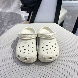 CROCS儿童经典小ClogK骨白色洞洞鞋206991-2Y2