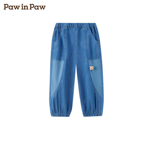 PawinPaw卡通小熊童装26年春季款男宝宝牛仔裤宽松PBTJG2371K