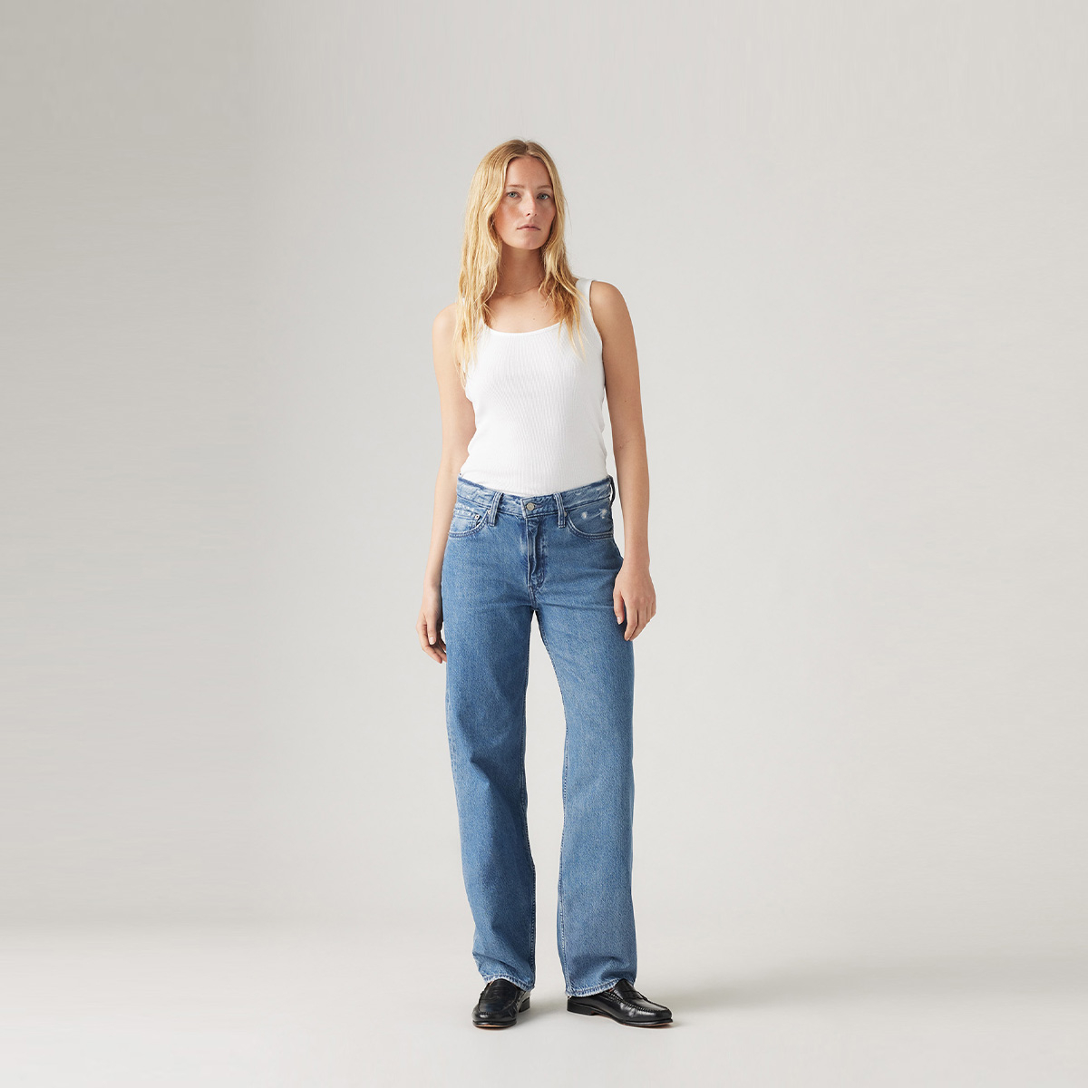 Levi's李维斯WELLTHREAD系列24秋季女士BAGGY牛仔长裤 A3028-0007