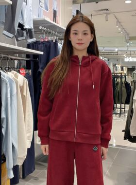 Kappa背靠背2025女士冬款运动休闲连帽开衫外套K0F82MK21