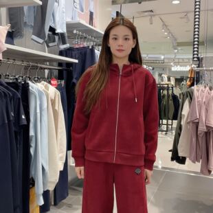 Kappa背靠背2025女士冬款运动休闲连帽开衫外套K0F82MK21