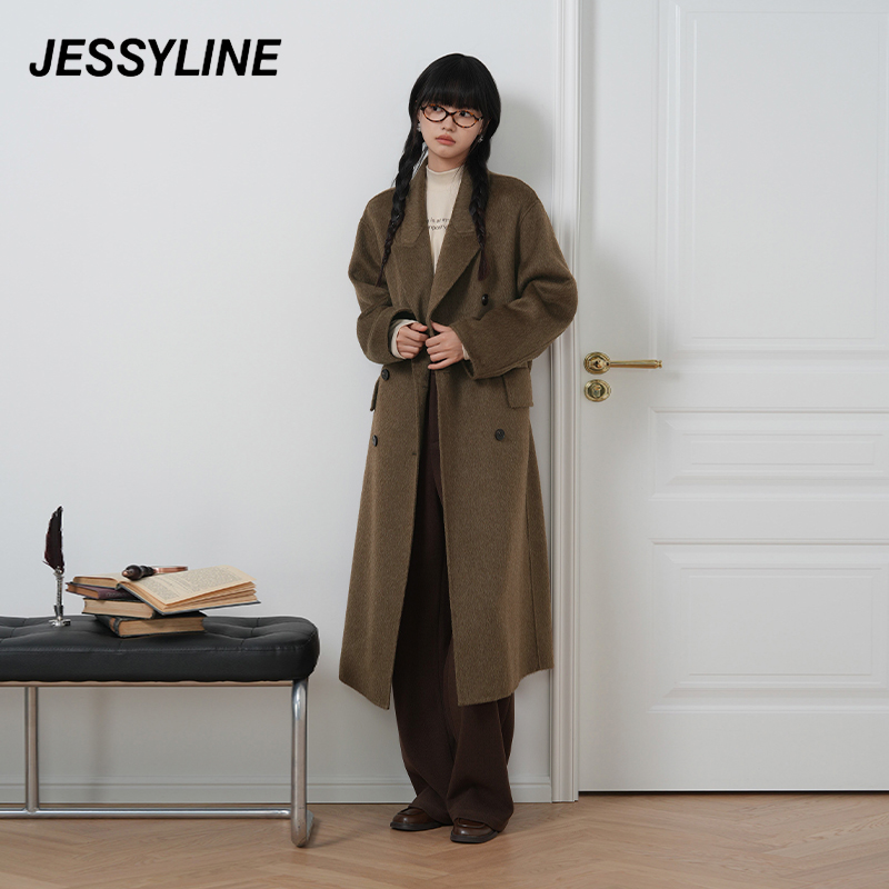 jessyline杰茜莱毛呢外套大衣女 444105142