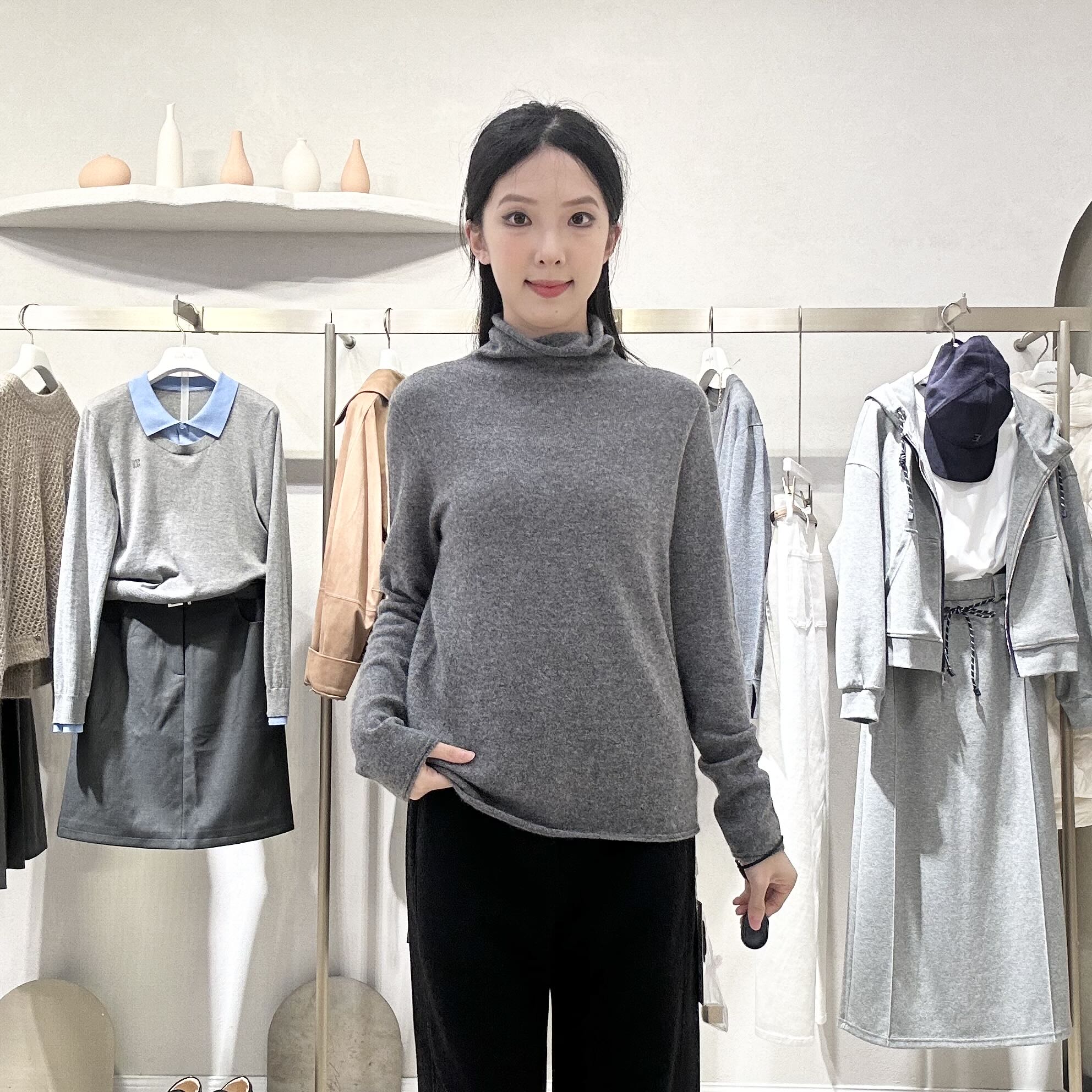 伊芙丽女士休闲舒适针织衫1GA232765Q