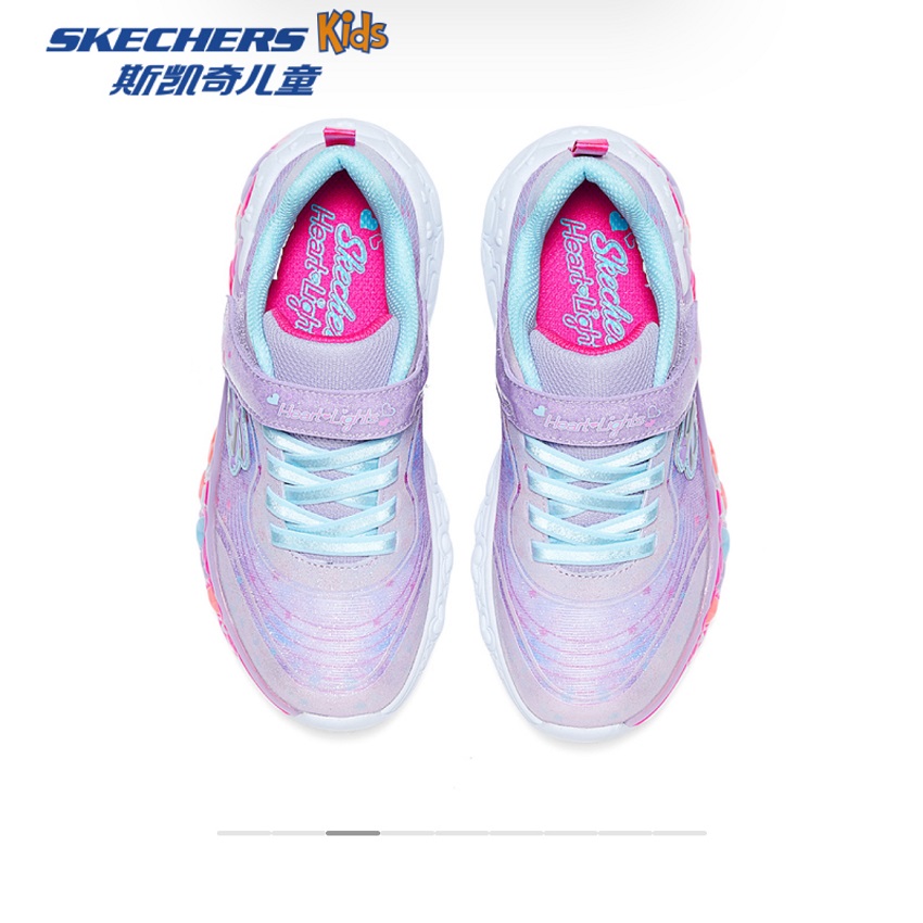 null-冬-SKECHERS GIRLS 魔术贴闪灯休闲鞋