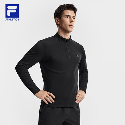 FILA 斐乐男子针织长袖上衣2026春季健身运动长T A11M611205F