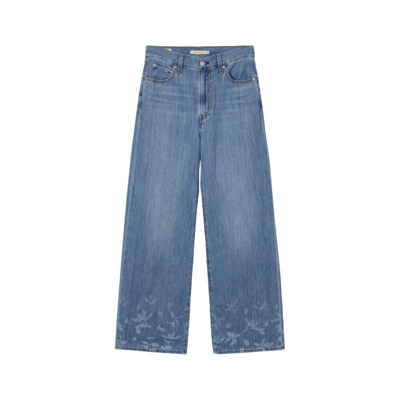 Levi's李维斯25年春夏女士高腰阔腿牛仔裤A6081-0046