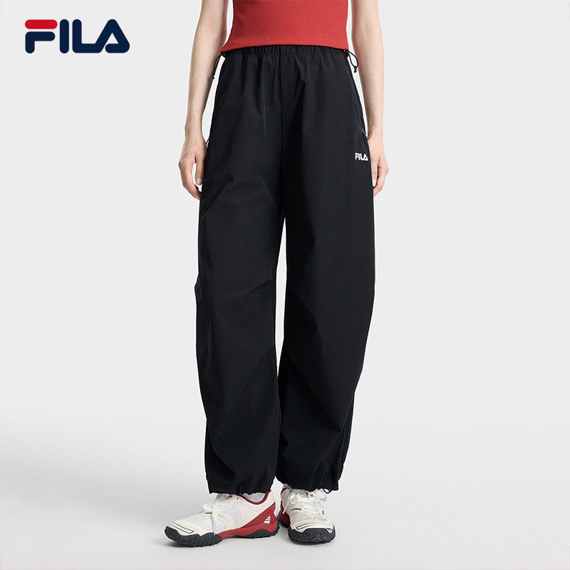 FILA 斐乐官方女士梭织长裤2026夏季新凉感直筒裤F11W629801F