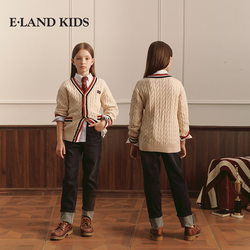 eland kids童装女童针织开衫EKCKE4T26A