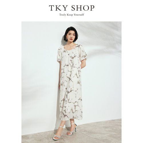 TKY SHOP女士简约宽松连衣裙10H1YA04G106