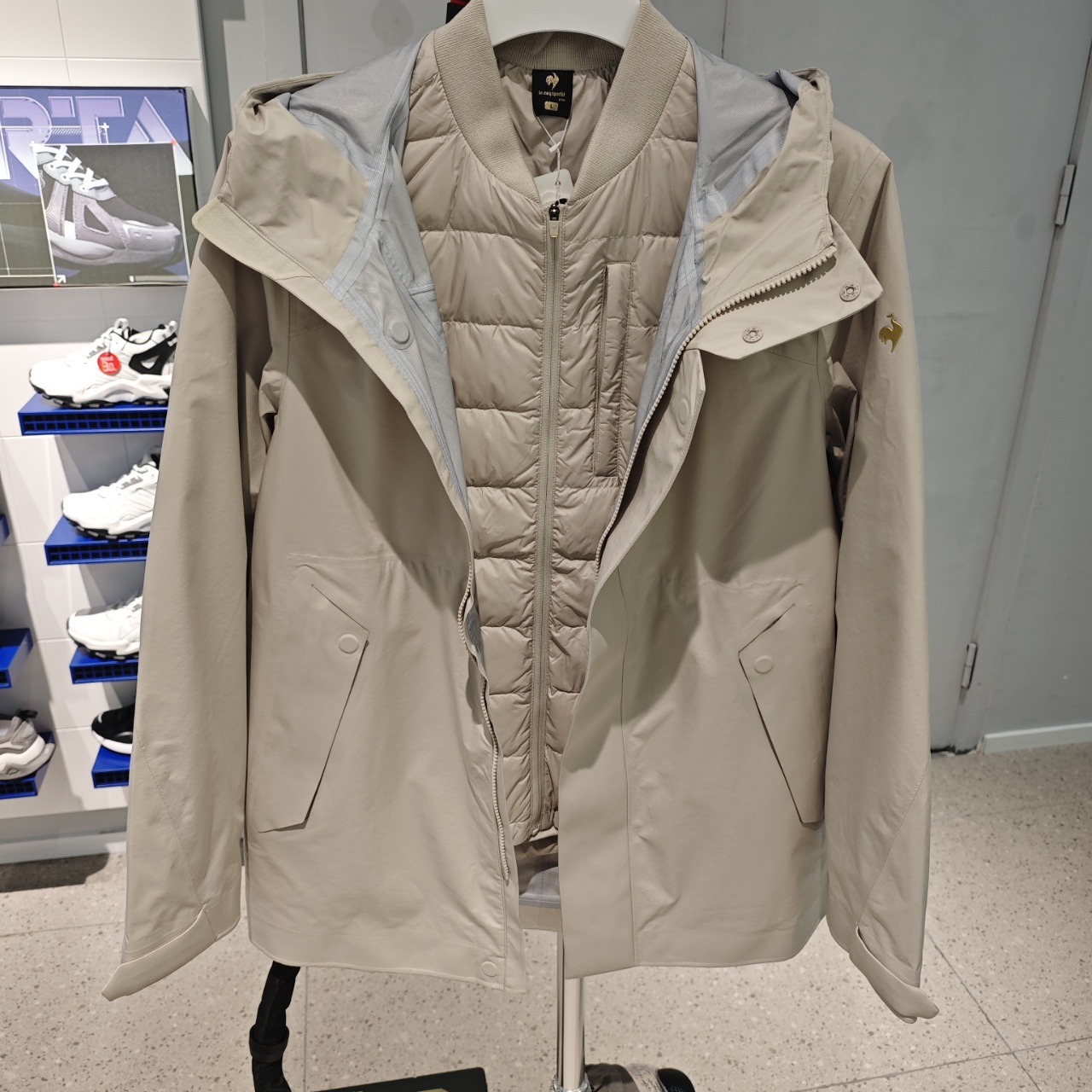 l乐卡克法国公鸡三合一夹克L244MCNB1502