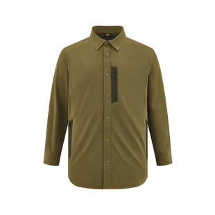 CAT卡特25夏季男士户外美式休闲工装风吸湿速干长袖衬衫外套