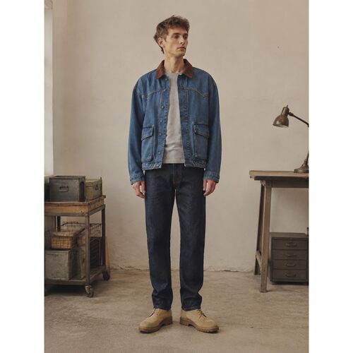 Levi’s李维斯秋季男士休闲牛仔夹克 翻领工装外套007SO-0000