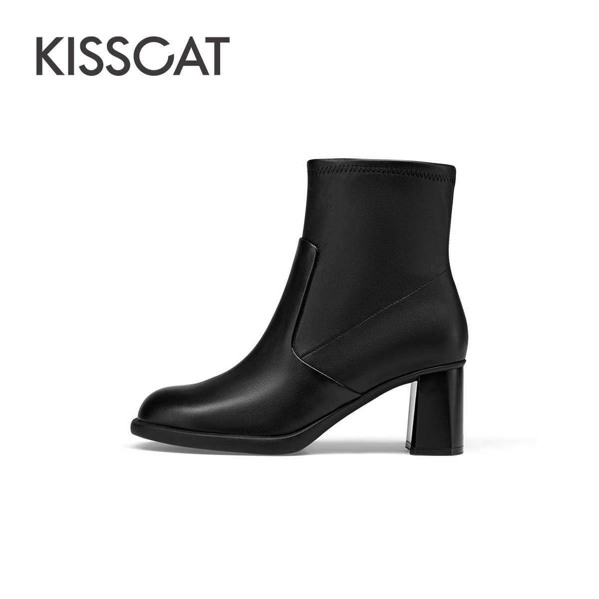 KISSCAT接吻猫都市时装中跟矮靴女鞋女KA54704-10