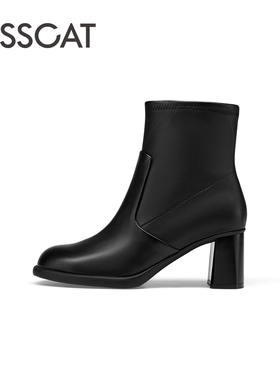 KISSCAT接吻猫都市时装中跟矮靴女鞋女KA54704-10