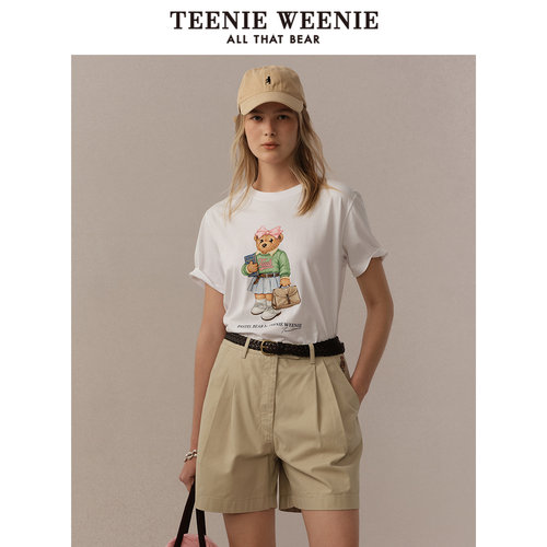 TeenieWeenie小熊女装短裤 时尚简约休闲裤
