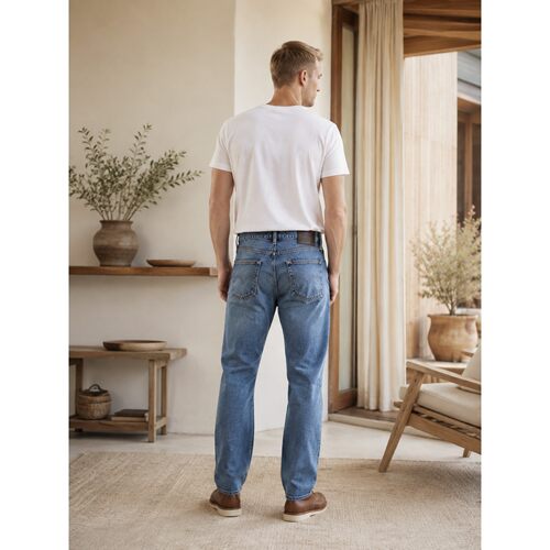 Levi’s李维斯春秋BLUE TAB男士复古水洗直筒牛仔裤0033V-0009