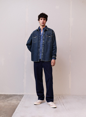 Levi'sLevi's25年秋冬男休闲正肩牛仔衬衫85744-0103
