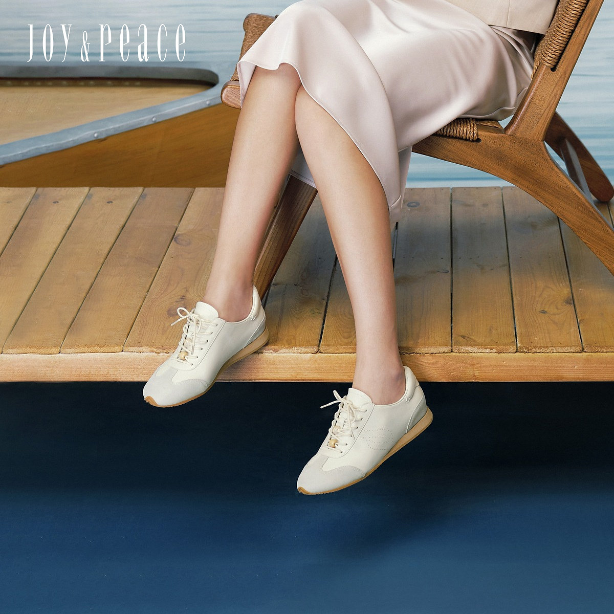 Joy&Peace/真美诗橡果彩蛋休闲阿甘鞋薄底德训鞋女R1681