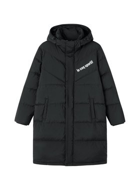 【三色】乐卡克法国公鸡保暖可拆卸连帽长款羽绒服L244UCNC1203