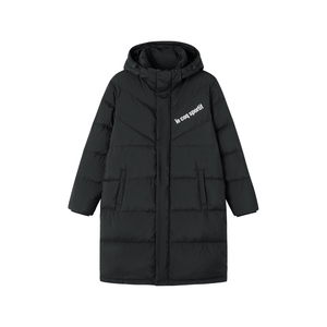 【三色】乐卡克法国公鸡保暖可拆卸连帽长款羽绒服L244UCNC1203