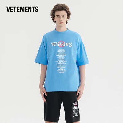 VETEMENTS2024夏季短袖T恤34352003
