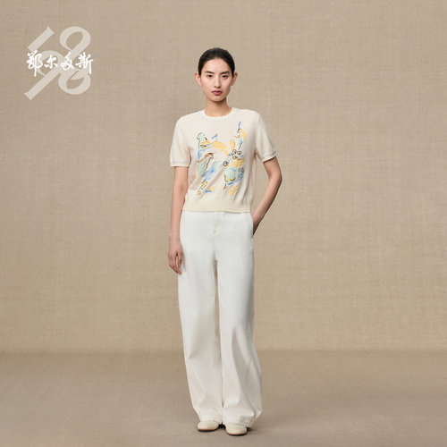 鄂尔多斯1980女士简约时尚套衫C256A0093