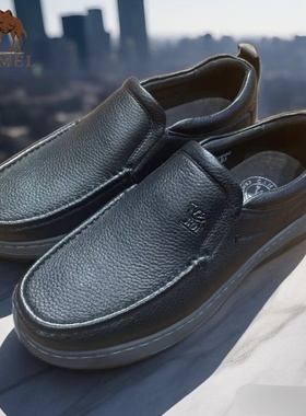 骆驼男士日常轻底柔软舒适休闲皮鞋ZQ14A201644