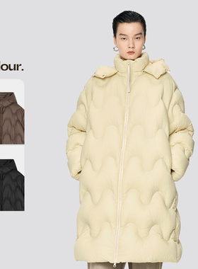 【波朗尼】JNBY/江南布衣中长款羽绒服5OAC12630