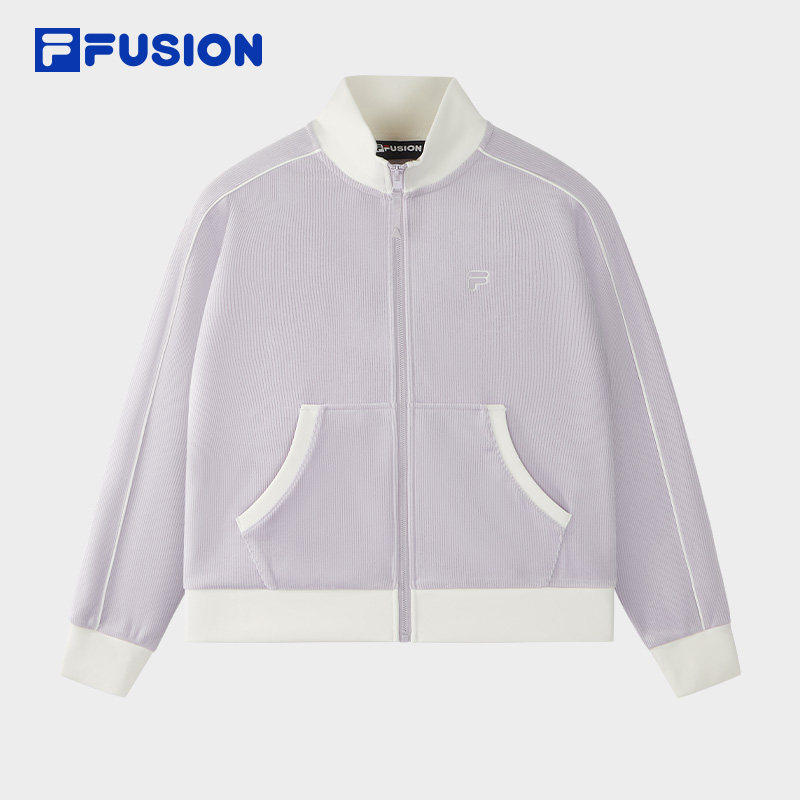 FILA FUSION斐乐潮牌红色长袖外套2026春新年立领上衣T11W615501F