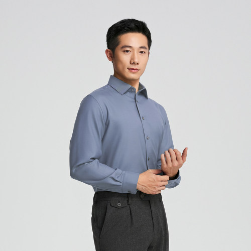 雅戈尔男士简约休闲长袖衬衫YLQW115524HBA